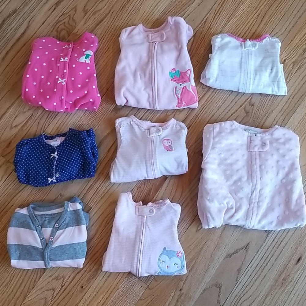 6 Month Girls PJ Lot (8 piece)